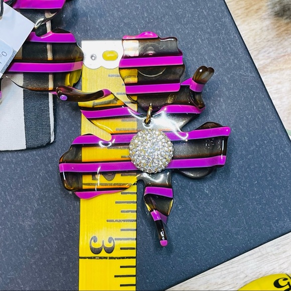 NWT Lele Sadoughi - Crystal Lily Earrings - Picture 12 of 14